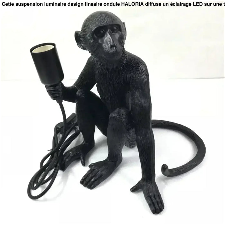 Lampe de chevet kapok en résine noire avec finition mate et surface texturée pour une lumière douce et une décoration intérieure moderne chevet moderne