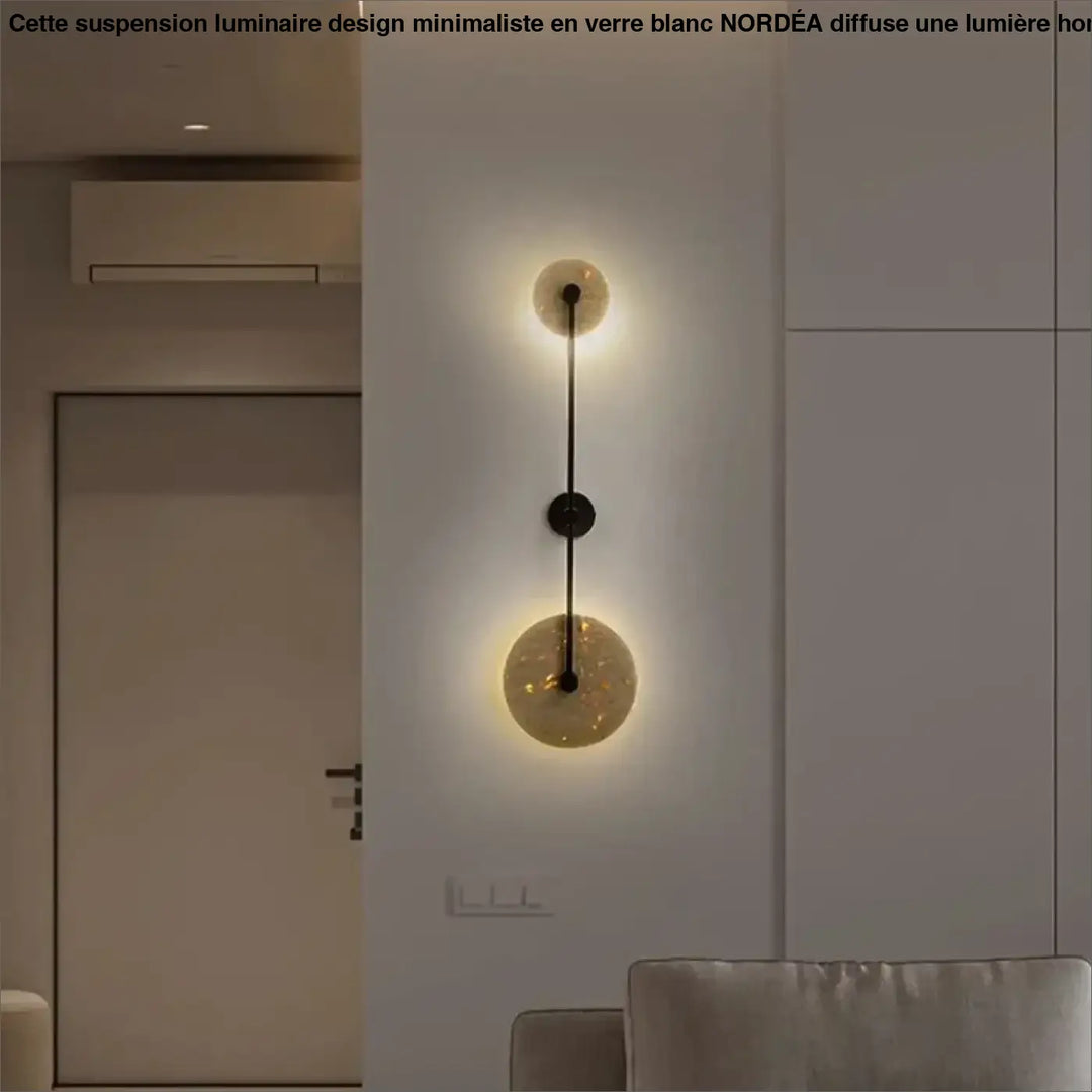 Applique murale design moderne double lumière dorée élégante