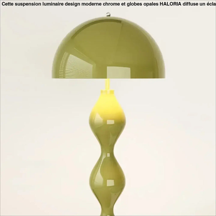 Lampadaire élégant irmahi en cobalt bleu avec corps ondulé brillant et abat-jour en forme de dôme pour ambiance chaleureuse