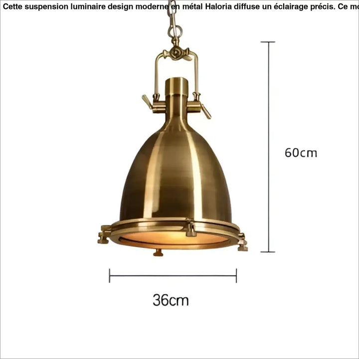 Suspension luminaire rétro style industriel en métal