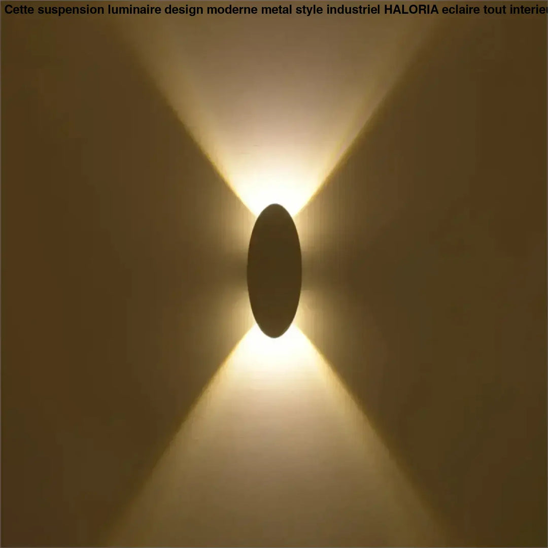Applique murale LED ovale design blanc pour éclairage décoratif

