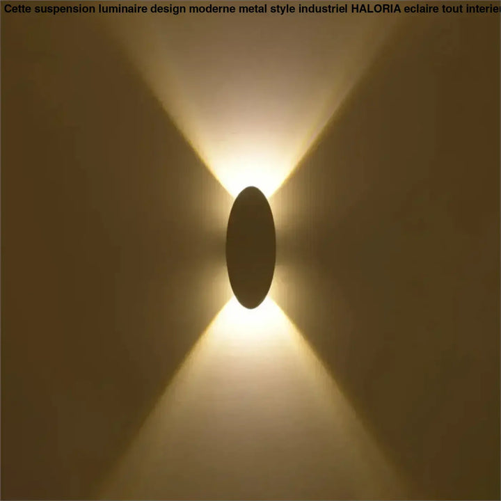 Applique murale LED ovale design blanc pour éclairage décoratif

