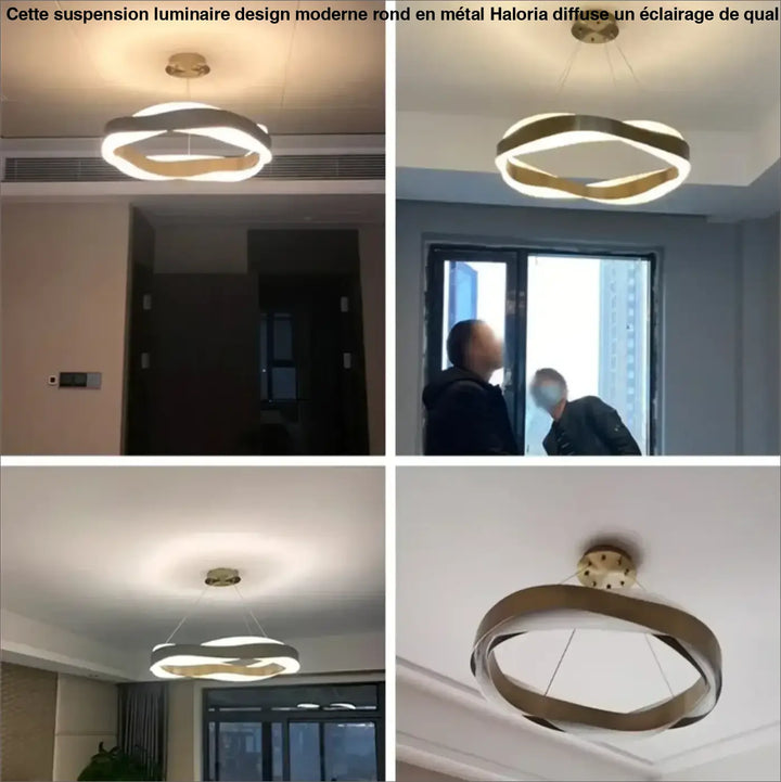 Suspension luminaire circulaire design contemporain chic