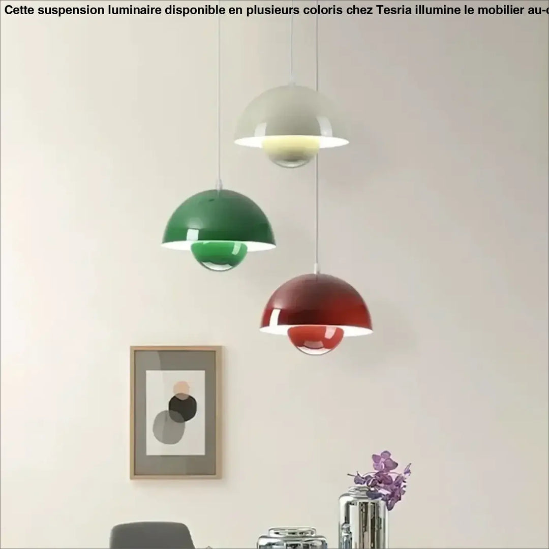 Suspension luminaire disponible dans toutes les couleurs possibles

