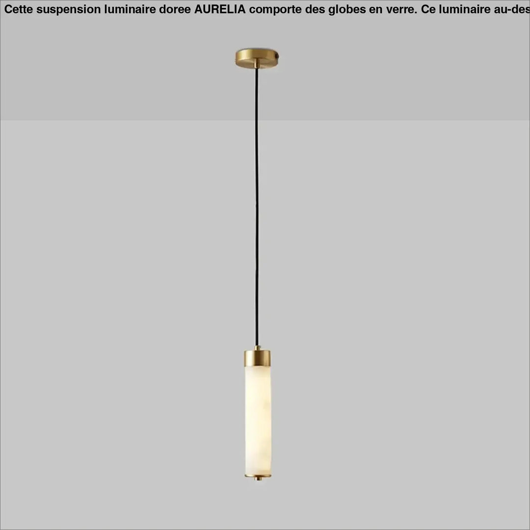Suspension design moderne en marbre rétroéclairé élégant