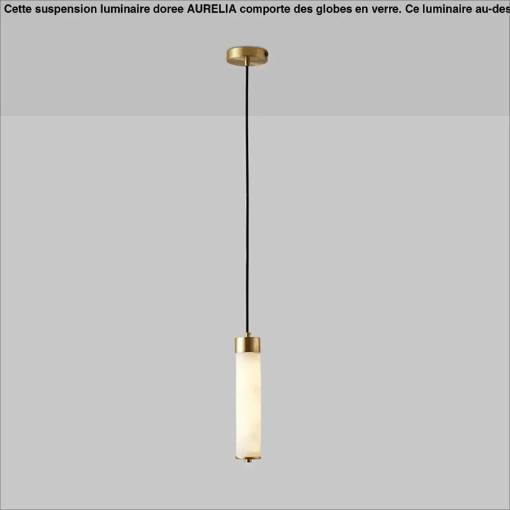 Suspension design moderne en marbre rétroéclairé élégant