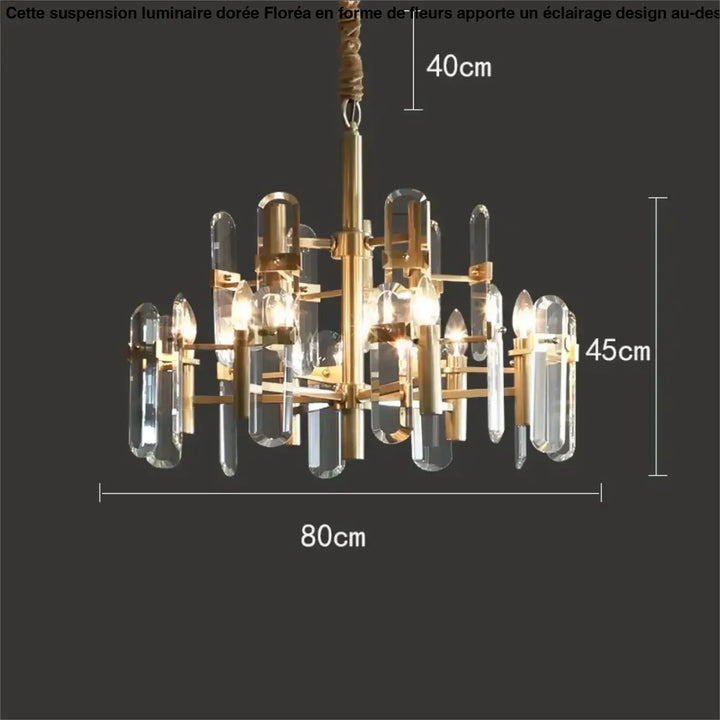 Suspension luminaire doré noir avec design élégant