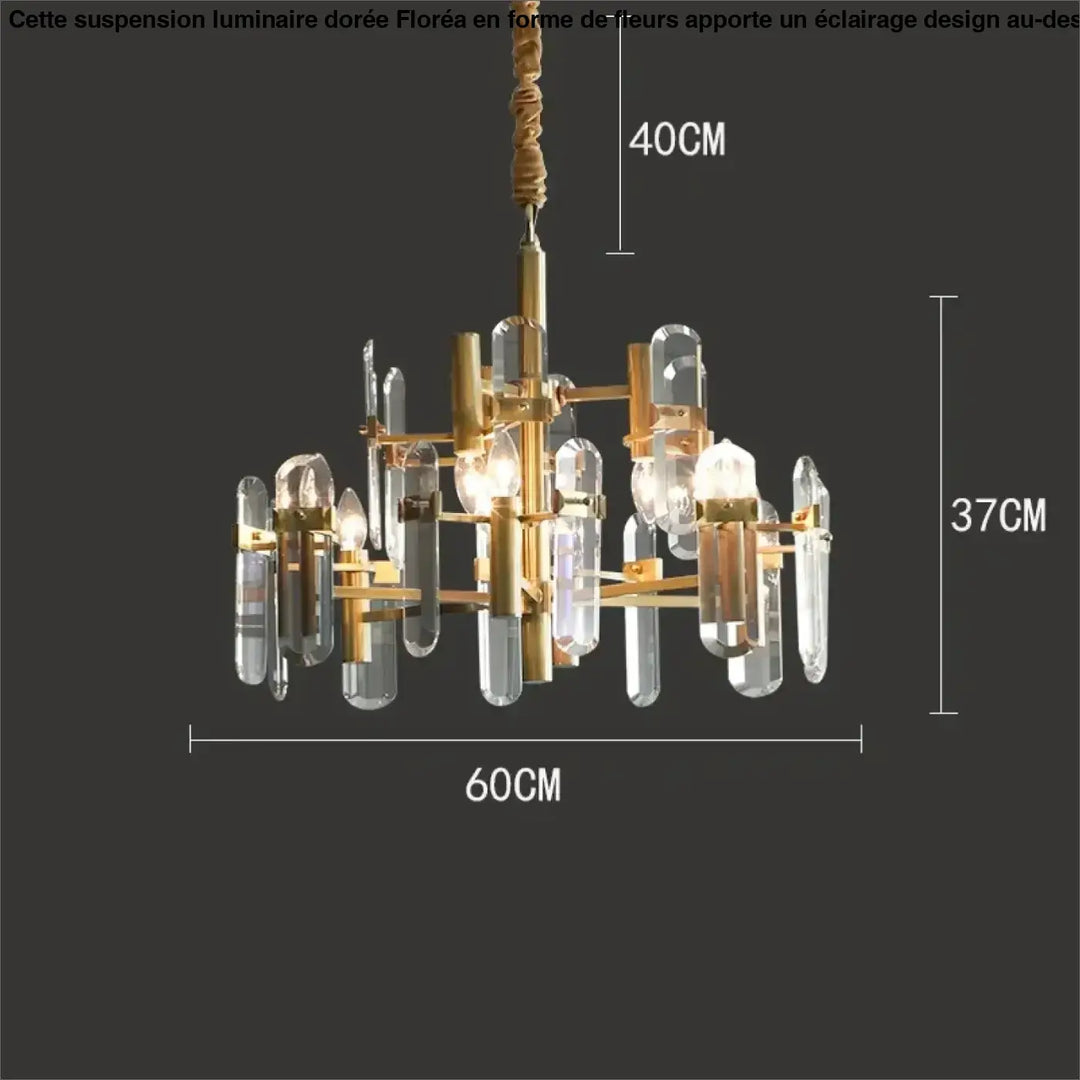 Suspension luminaire doré noir avec design élégant