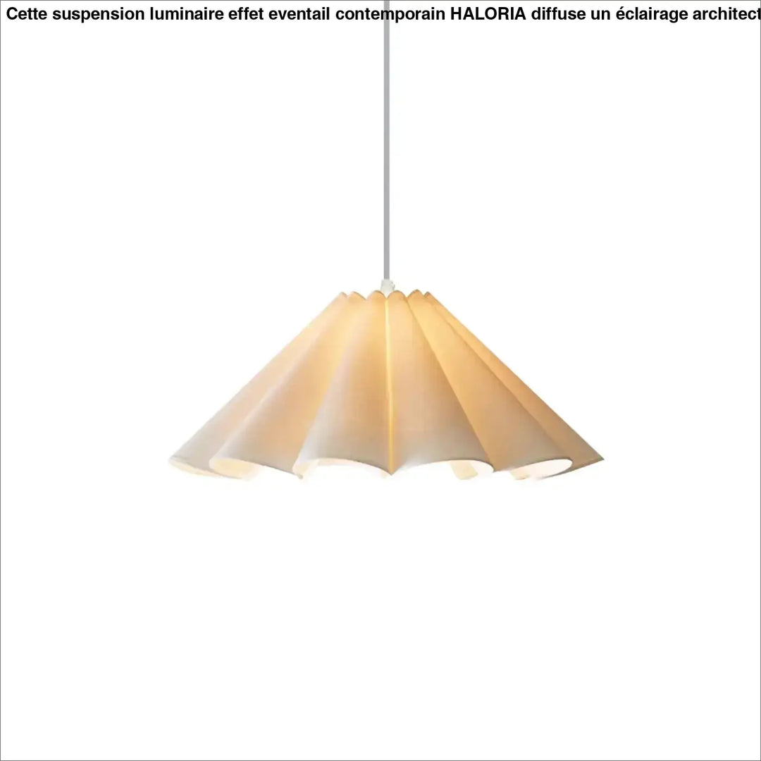 Suspension luminaire effet éventail contemporain

