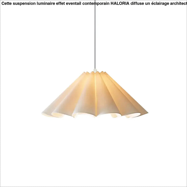 Suspension luminaire effet éventail contemporain

