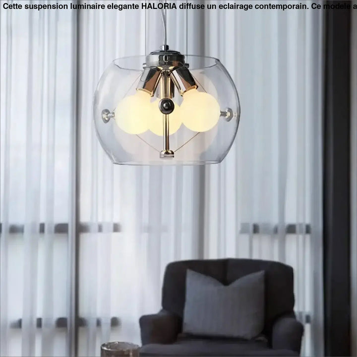 Suspension Design En Dôme De Verre À Effet Flottant


