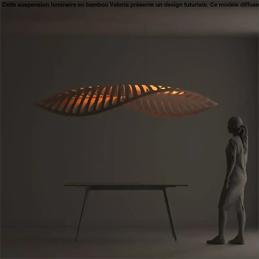 Suspension Luminaire Au Design Futuriste Style Naturel