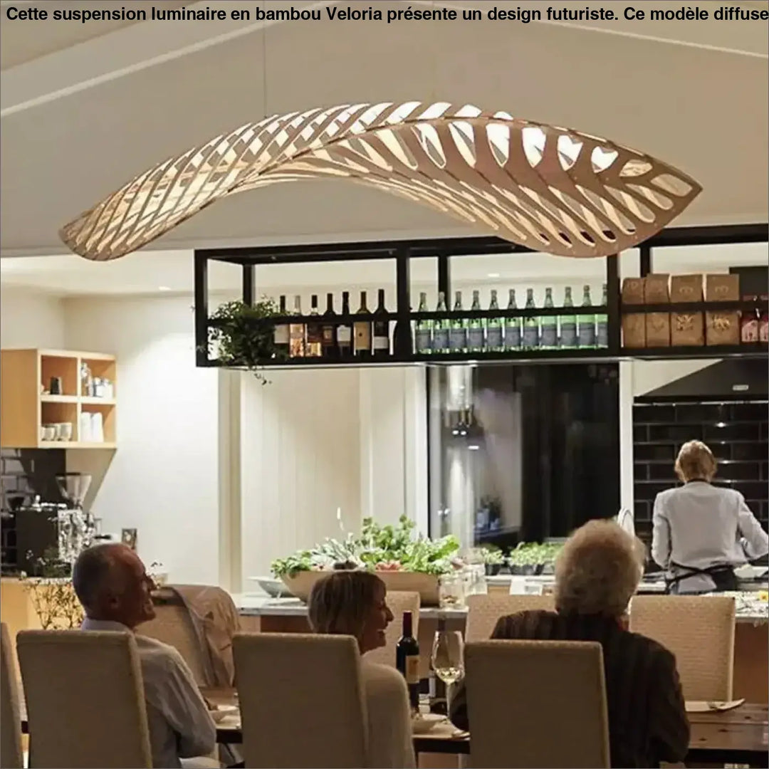 Suspension Luminaire Au Design Futuriste Style Naturel
