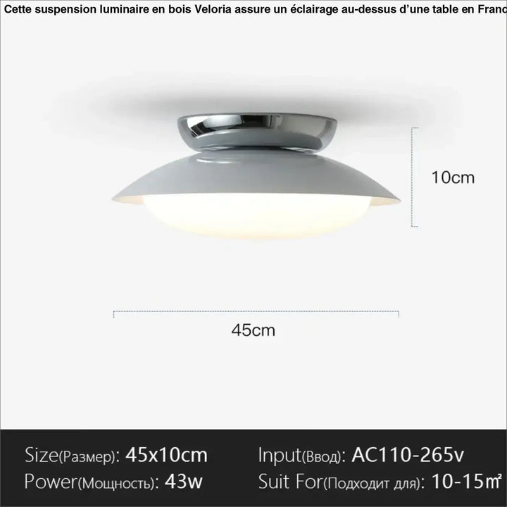 Suspension luminaire moderne design épuré en métal chic
