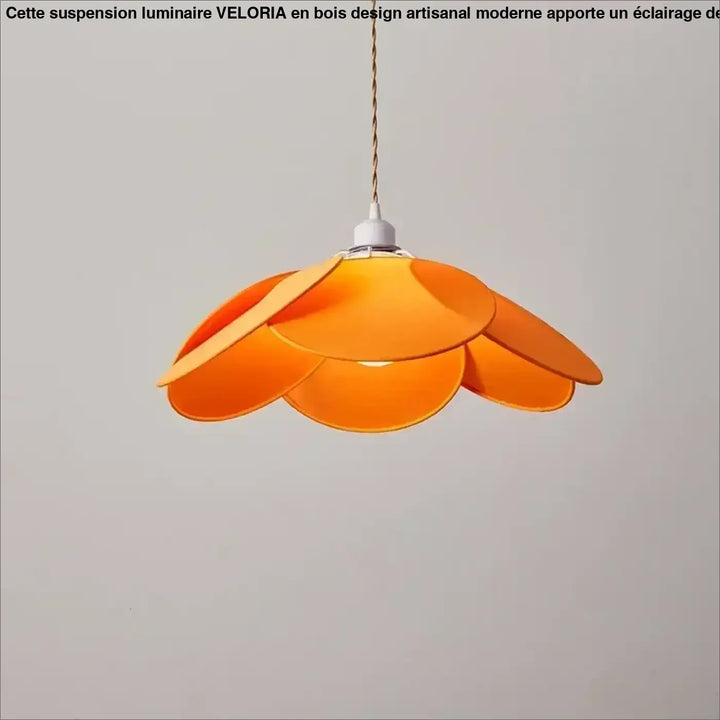 Suspension luminaire en tissu fleur style moderne raffiné