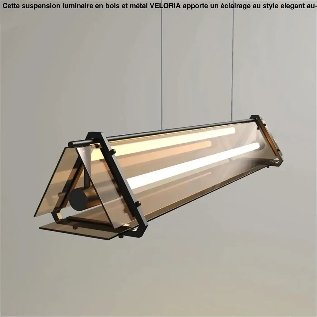 Suspension Longue Industrielle Avec Éclairage Intégré


