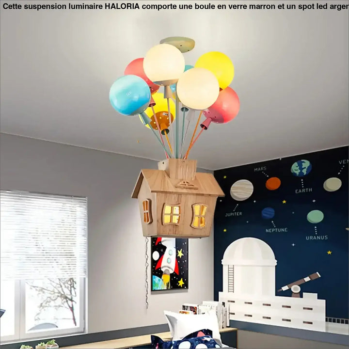 Suspension Luminaire Maison Avec Des Ballons Inspiré Du Film La Haut