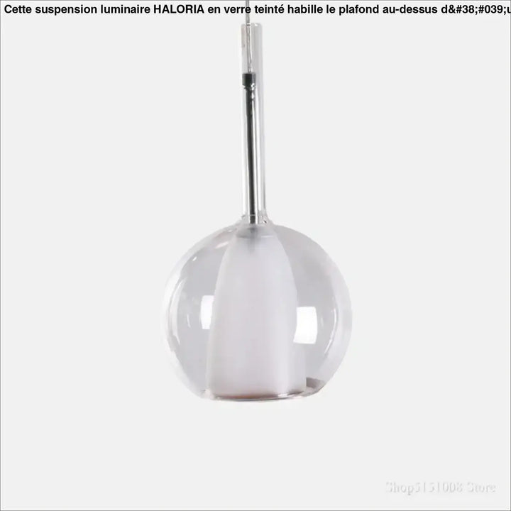 Suspension Luminaire En Boule De Verre Teinté