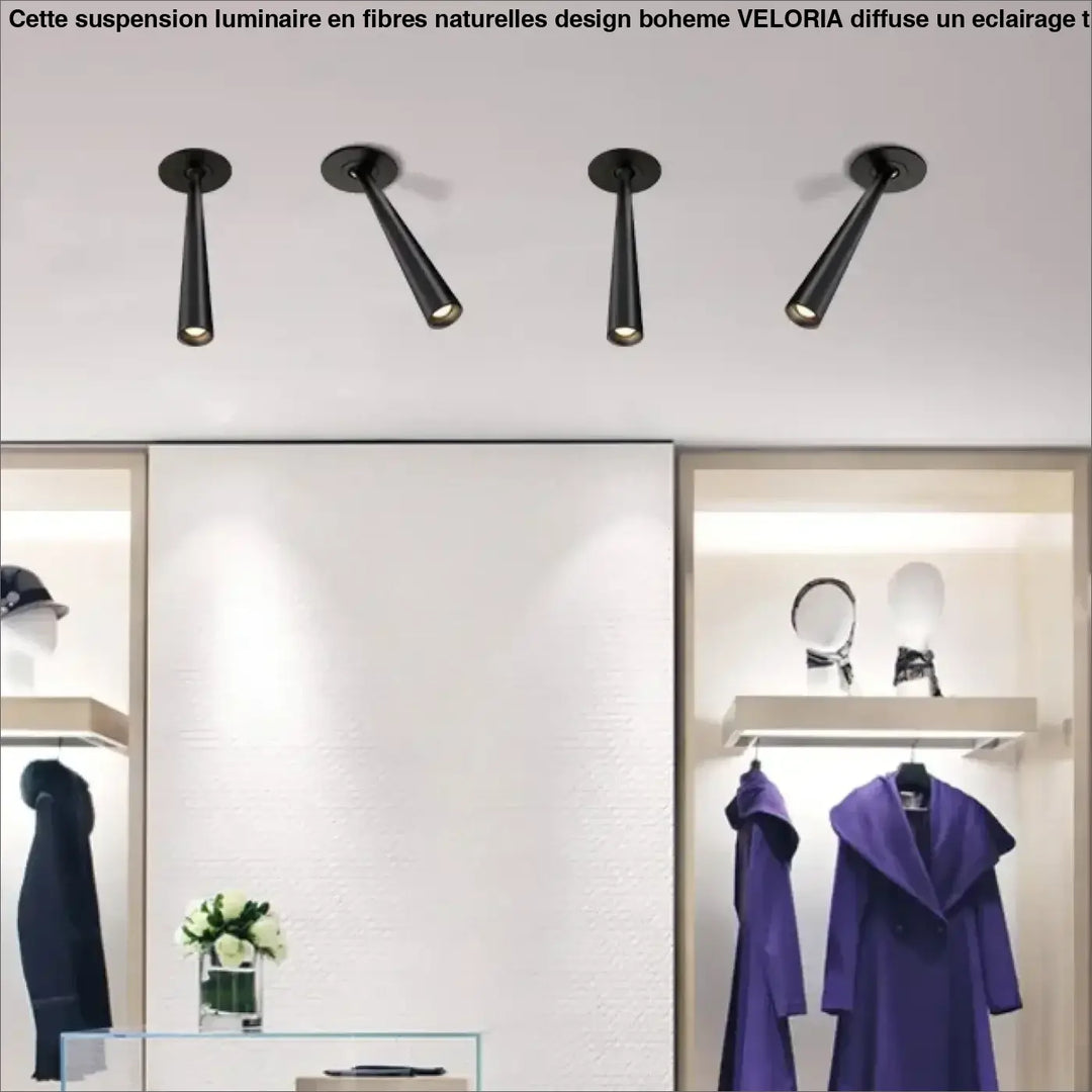Plafonnier spot encastré design tube contemporain élégant
