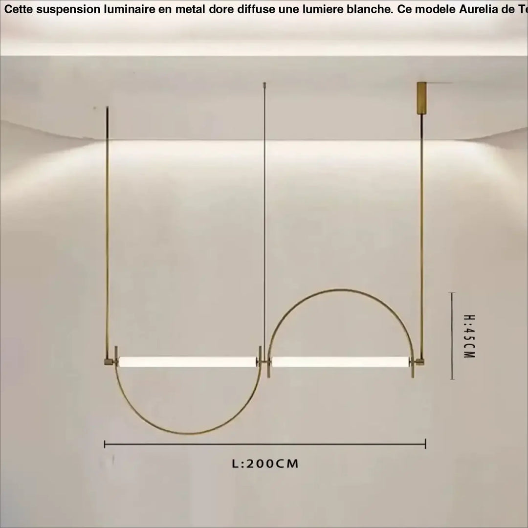 Suspension décorative design géométrique moderne