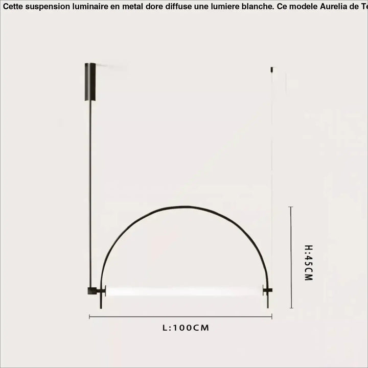 Suspension décorative design géométrique moderne