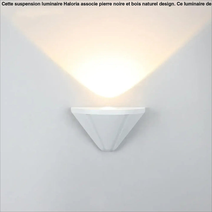 Applique extérieure conique design moderne et élégant blanc ou noir