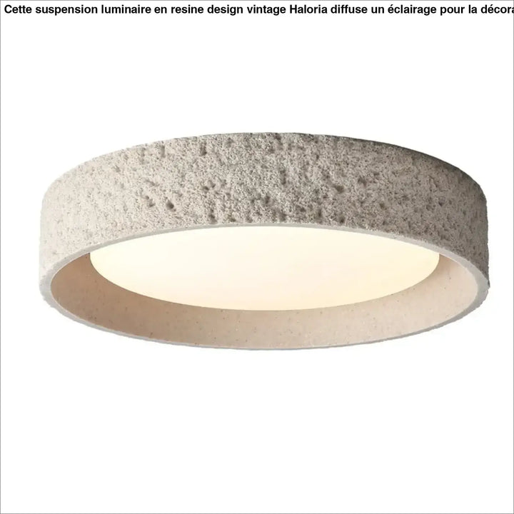 Plafonnier led en résine design moderne en blanc contemporain