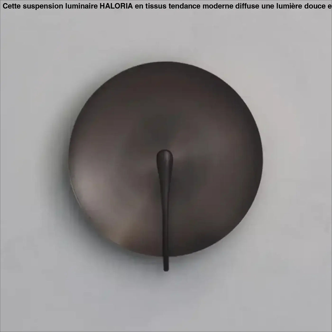 Applique murale ronde design moderne disque métal lumière douce

