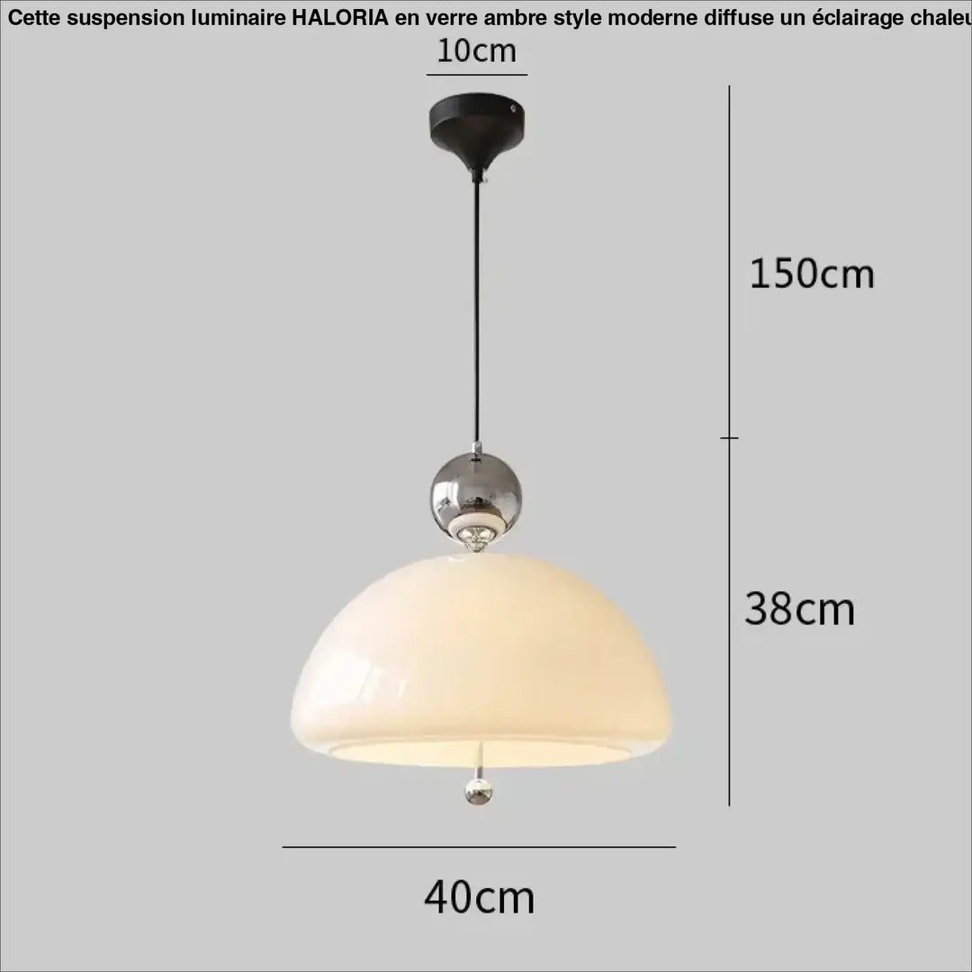 Suspension luminaire moderne en verre opalin élégant