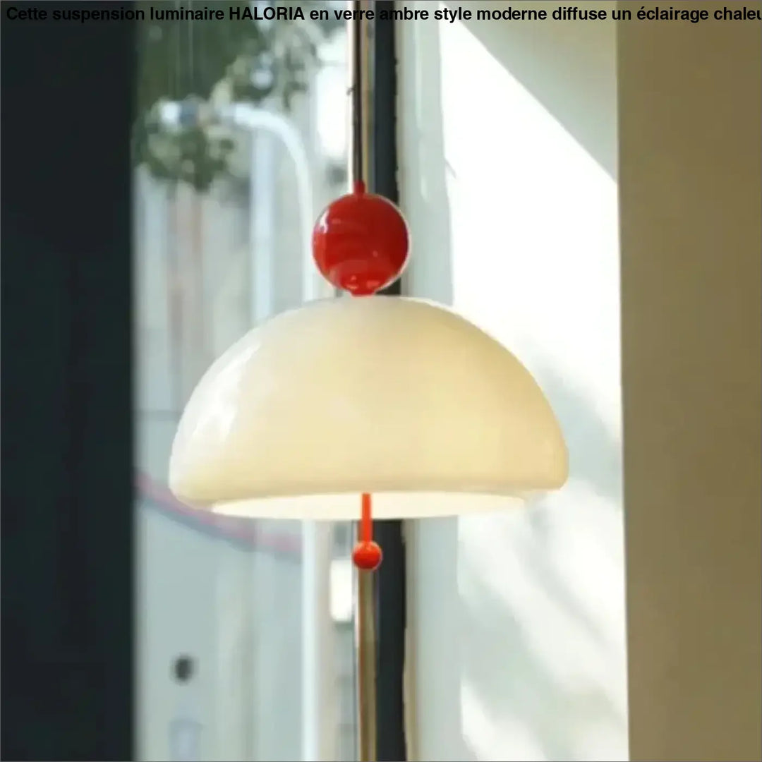 Suspension luminaire moderne en verre opalin élégant