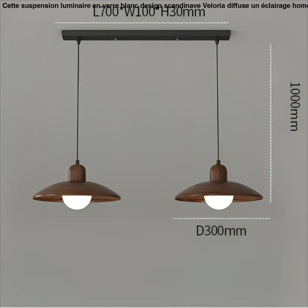 Suspension luminaire contemporain en verre et métal design