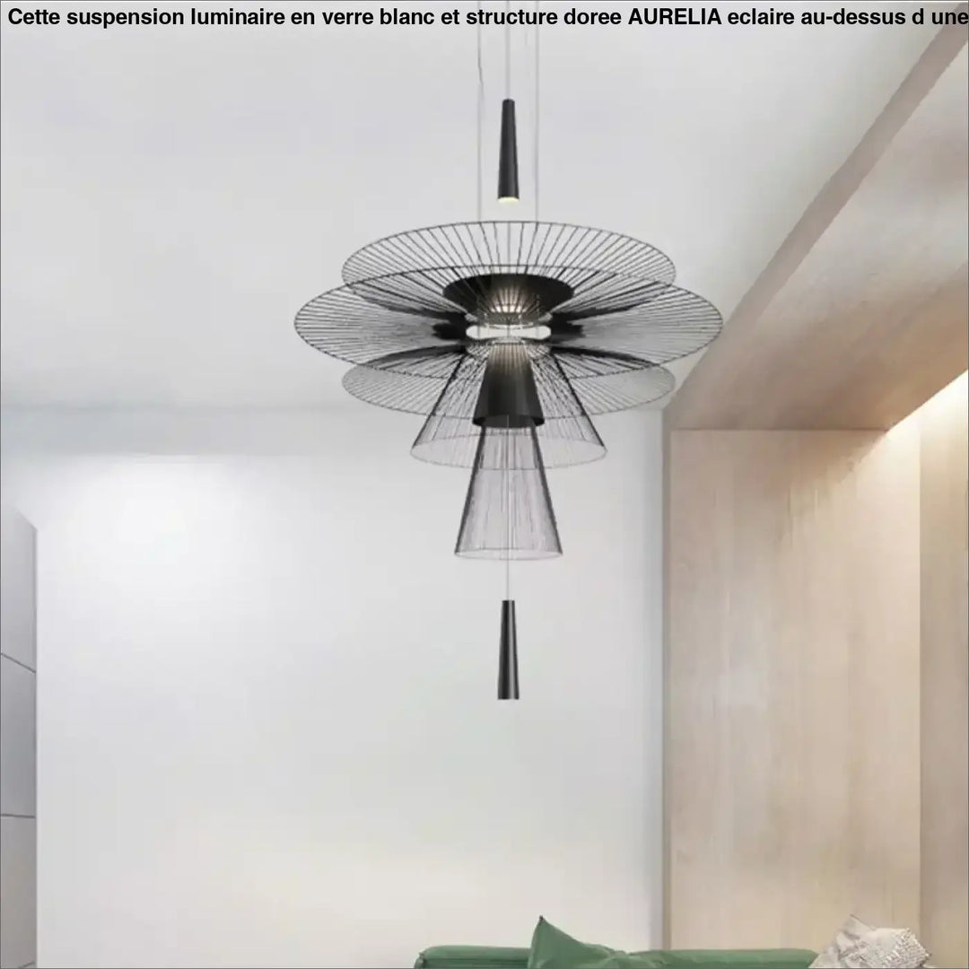 Suspension Luminaire Design Moderne Métal Style Industriel Chic