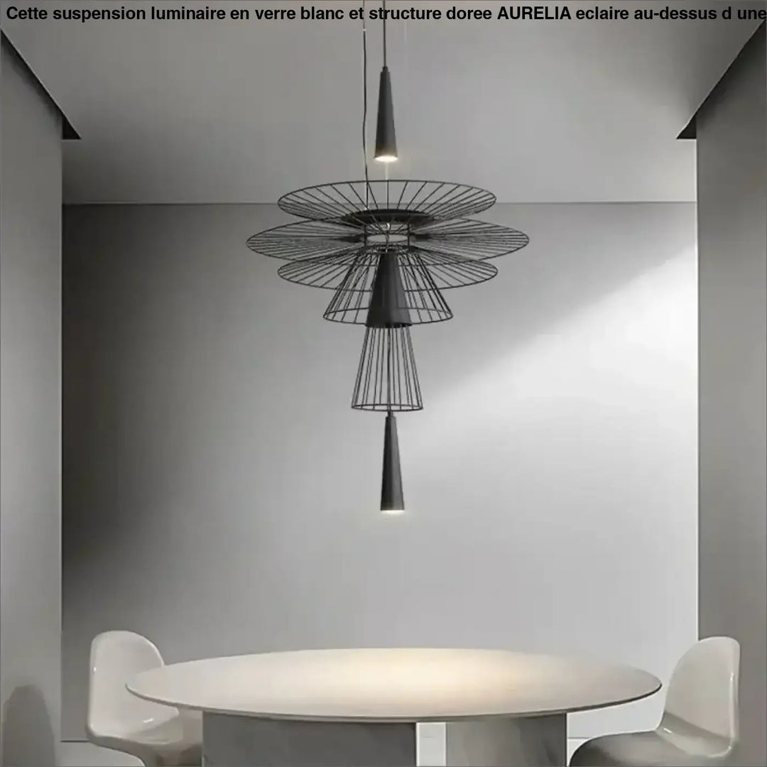 Suspension Luminaire Design Moderne Métal Style Industriel Chic