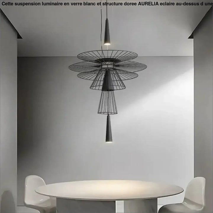 Suspension Luminaire Design Moderne Métal Style Industriel Chic