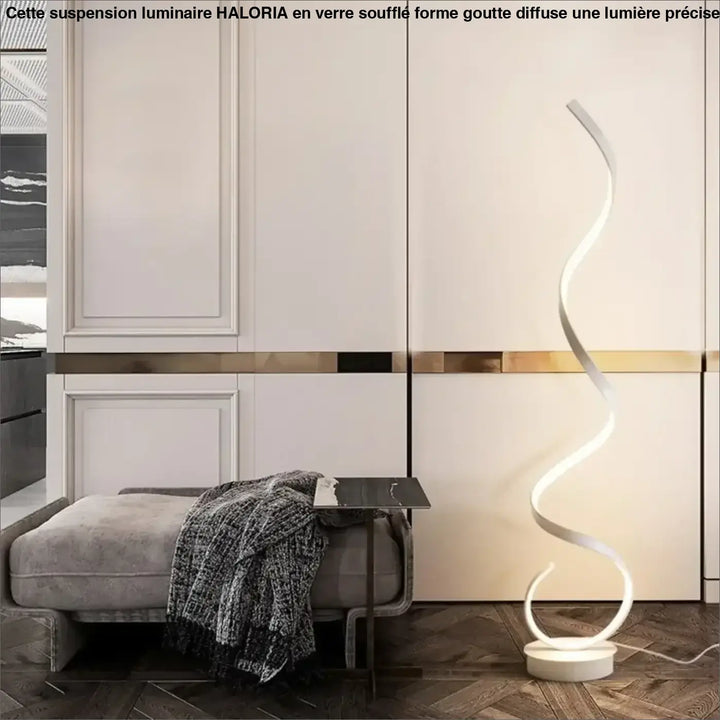 Lampadaire led sculptural noir ou blanc luminaire chic