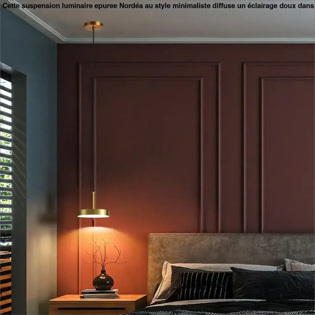 Suspension Luminaire Épurée Au Style Minimaliste Cylindrique