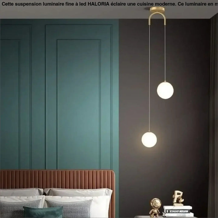Suspension luminaire fine à LED pour cuisine moderne

