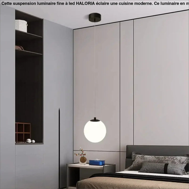 Suspension luminaire fine à LED pour cuisine moderne

