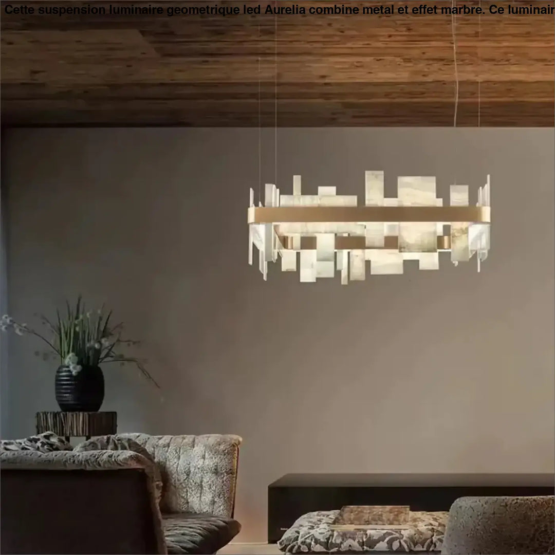 Suspension Luminaire Géométrique LED Moderne