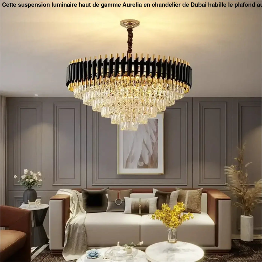 Suspension Luminaire Haut De Gamme En Chandelier De Dubaï