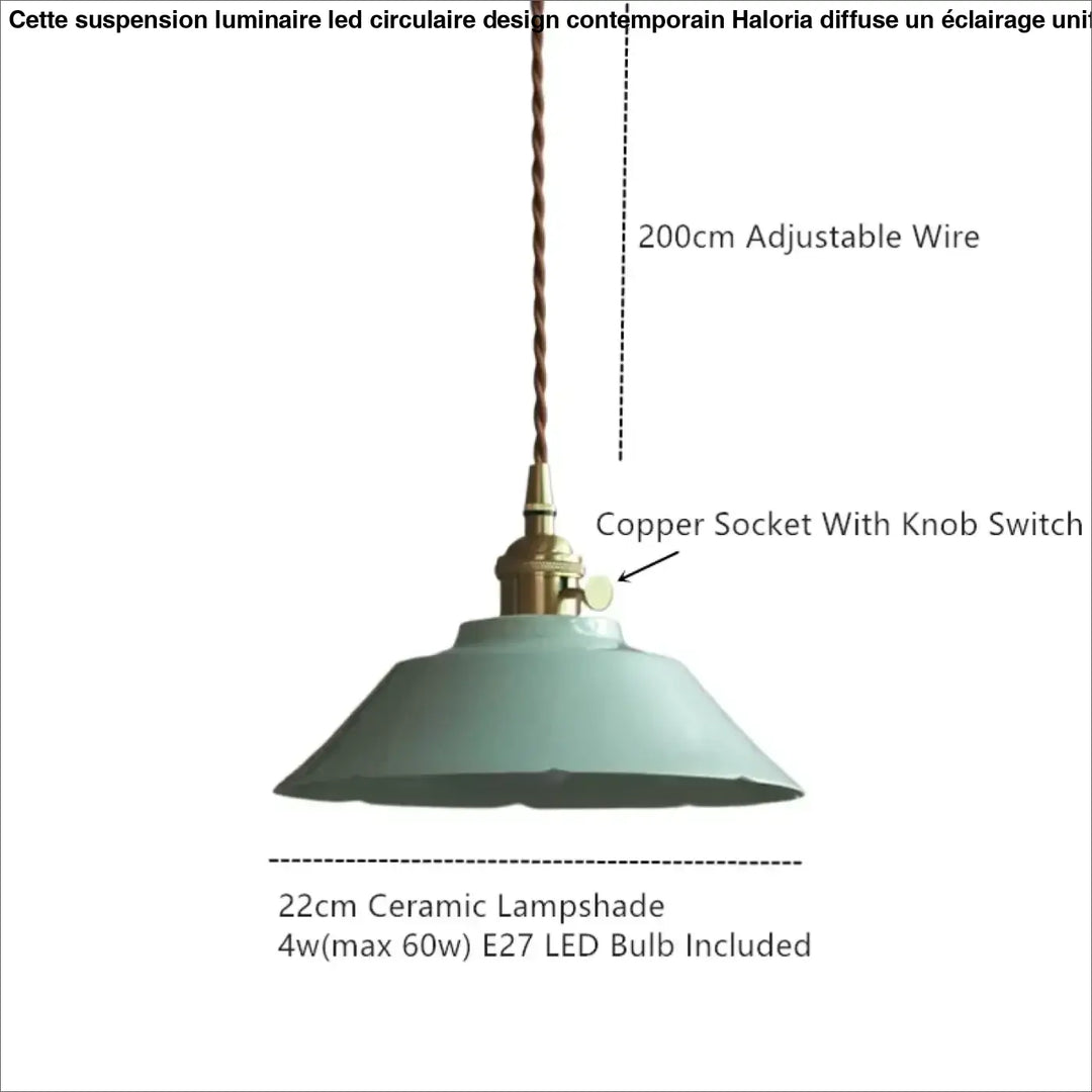 Suspension élégante style rétro beige chic vintage