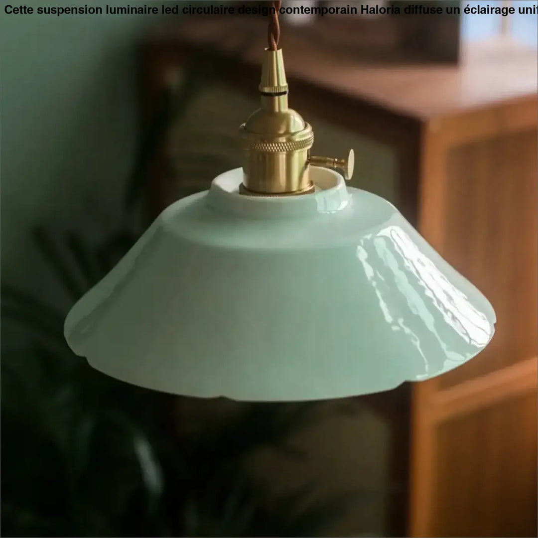 Suspension élégante style rétro beige chic vintage