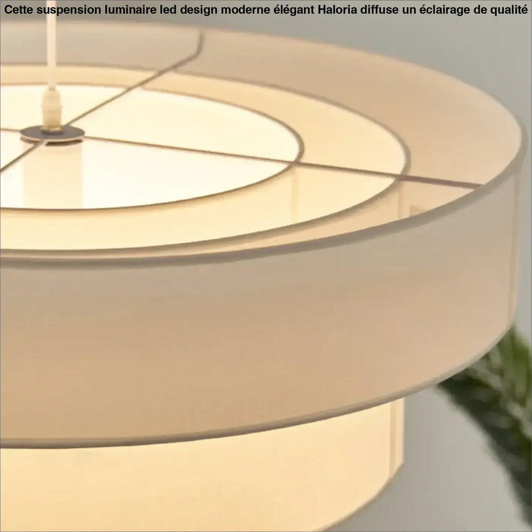 Suspension Design En Tissu Forme Cylindre Superposé Look Chic