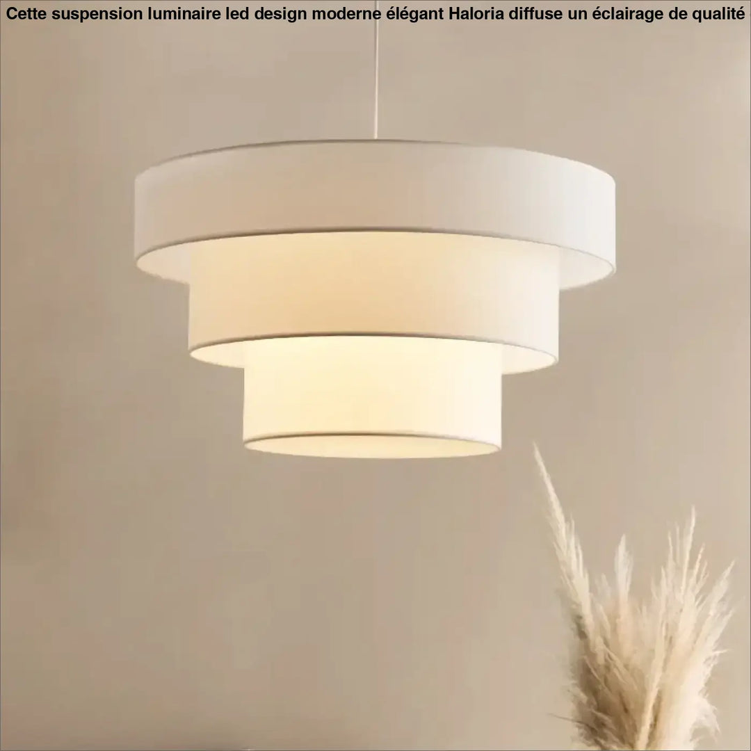 Suspension Design En Tissu Forme Cylindre Superposé Look Chic