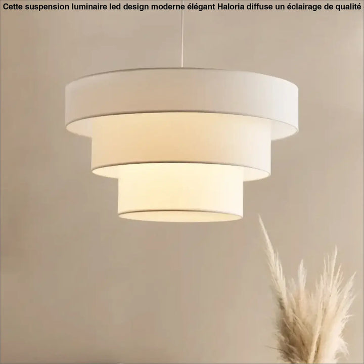 Suspension Design En Tissu Forme Cylindre Superposé Look Chic