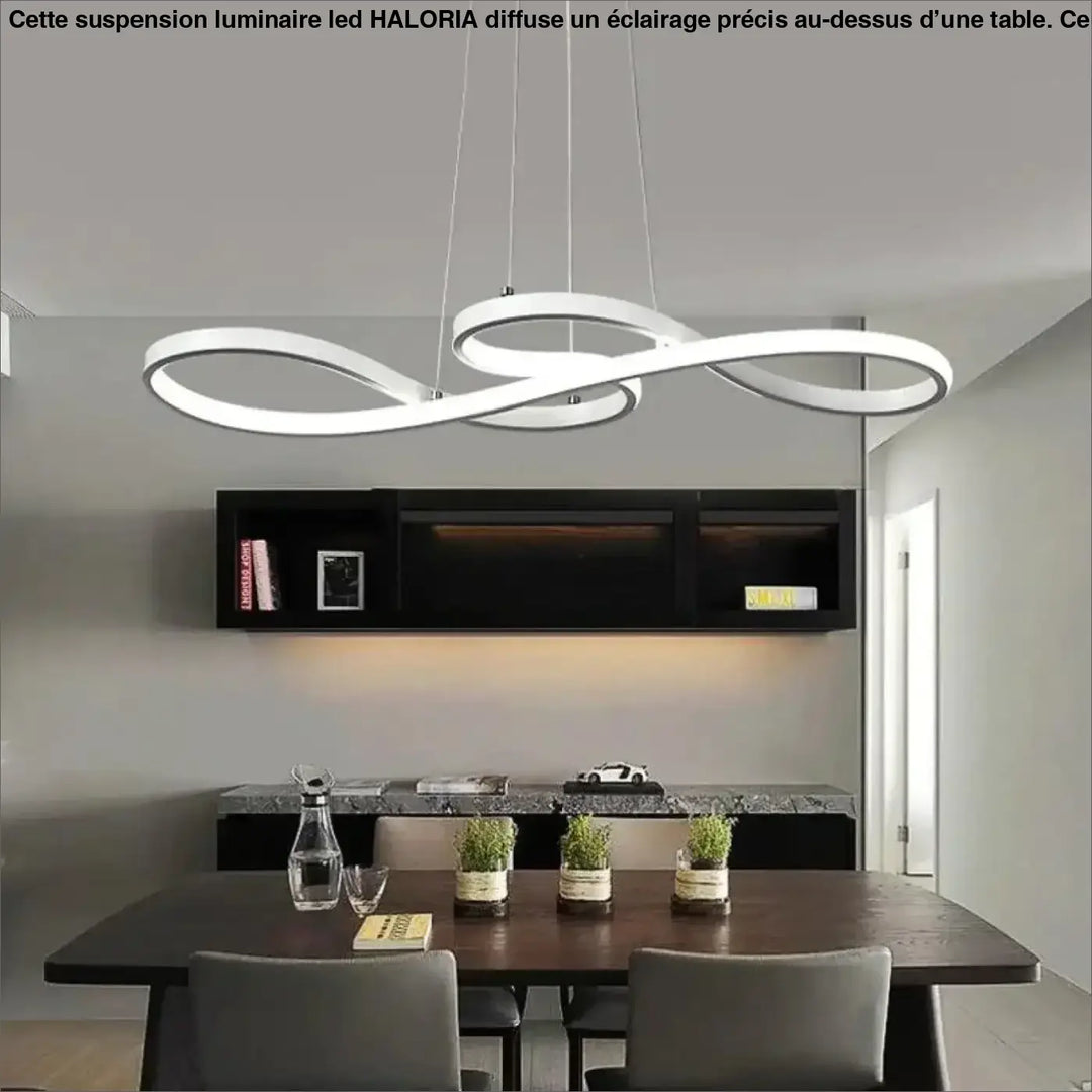 Suspension Luminaire LED En Acrylique Doré Élégant