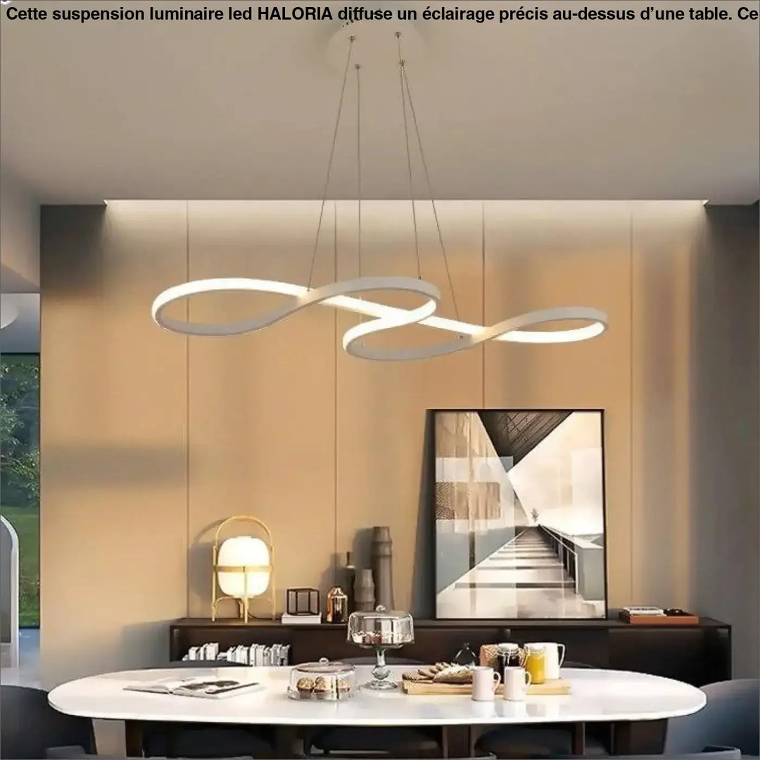 Suspension Luminaire LED En Acrylique Doré Élégant