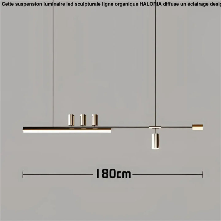 Suspension design led linéaire éclairage architecte chic