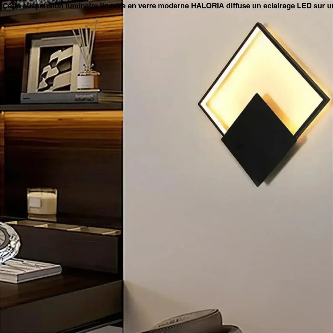 Applique led murale carrée design contemporain finition