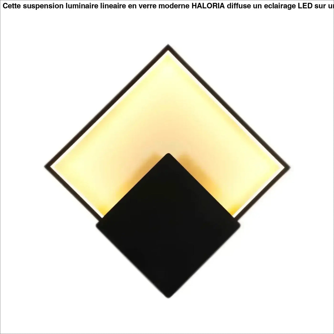 Applique led murale carrée design contemporain finition